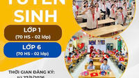 KẾ HOẠCH TUYỂN SINH VÀO LỚP 1 VÀ LỚP 6 TRƯỜNG QUÁCH ĐÌNH BẢO, NĂM HỌC 2026-2027