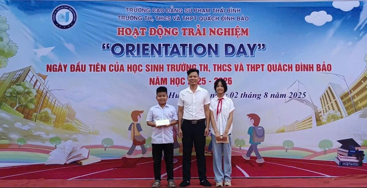 NGÀY ĐẦU TIÊN ĐÁNG NHỚ CỦA HỌC SINH ĐẦU CẤP TẠI TRƯỜNG TH, THCS VÀ THPT QUÁCH ĐÌNH BẢO