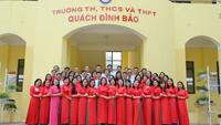 HỘI NGHỊ CÁN BỘ, VIÊN CHỨC TRƯỜNG TH, THCS VÀ THPT QUÁCH ĐÌNH BẢO NĂM HỌC 2023-2024